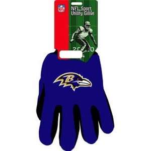  Baltimore Ravens Two Tone Gloves (Quantity of 2) Sports 