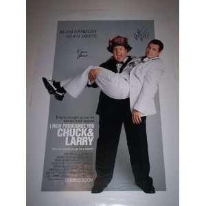  SIGNED I NOW PRONOUNCE YOU CHUCK AND LARRY MOVIE POSTER 