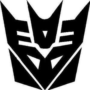  Decepticons Transformers Racing Decal Sticker (New) Black 