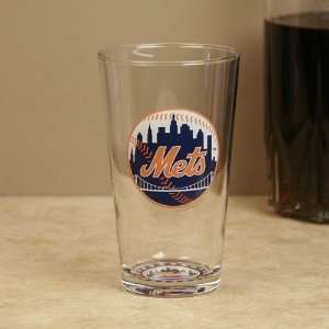  New York Mets 17 oz. Bottoms Up Mixing Glass: Sports 