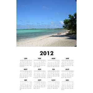  Cuba   Beach 2012 One Page Wall Calendar 11x17 inch on 