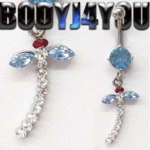   Belly Button Navel Ring Dangle   Free Shipping: Health & Personal Care