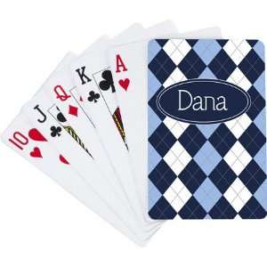    Devora Designs   Playing Cards (Blue Argyle): Sports & Outdoors