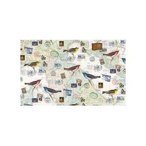  Bird & Postal Stamp Italian Paper: Home & Kitchen