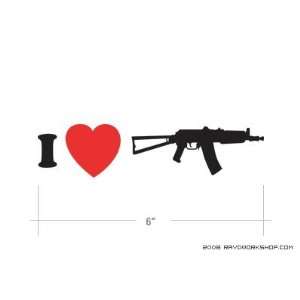  I Love my AKS74U   AKS 74U   Sticker   Decal   Die Cut 