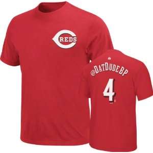   Cincinnati Reds Twitter Name & Number T Shirt: Sports & Outdoors