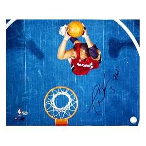  Dwyane Wade Flash Autographed / Signed Arial Dunk 16x20 