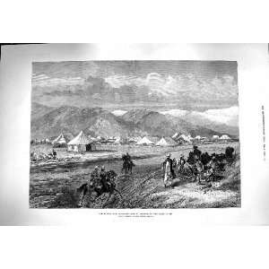  1879 Afghan War Camp Basawul Cabul River Mountains