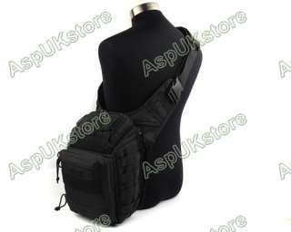 Molle Tactical Shoulder Strap Bag Backpack   Black AG  