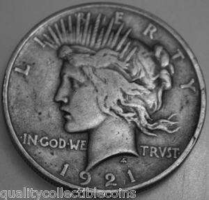 Peace Silver Dollar 1921 P  