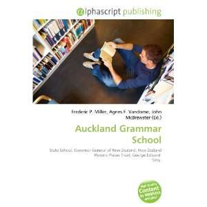  Auckland Grammar School (9786134068284) Books