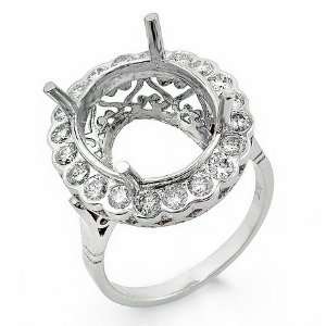  Diamond semi mount ring: I Do Bands: Jewelry