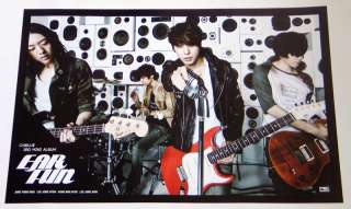 CNBLUE   EAR FUN (3rd Mini Album) OFFICIAL POSTER with Tube Case 