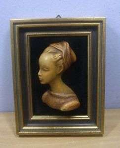 Wood Carved Wall Mask Picture Frame Cortendorf #i  