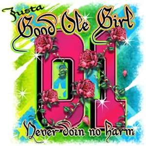 Dixie Rebel Girls  JUSTA GOOD OLE GIRL.DOIN NO HARM  