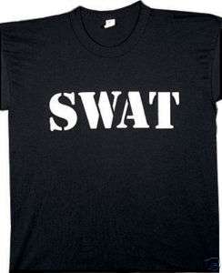 BLACK SWAT OFFICIAL ISSUE DOUBLE SIDED RAID T SHIRTS 613902661417 