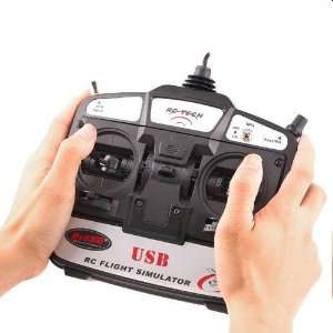  3D USB RC Flight Simulator Controller For Heli Helicopter Airplane