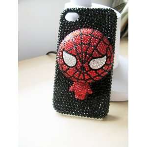  3D Bling Spiderman Austrian Crystal iPhone 4/4s Case 