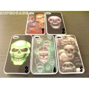 3D flash cartoon cover case IPHON4 for Skull Halloween apple
