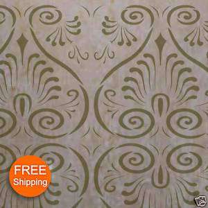 Scrollwork Damask Stencil   for Faux Painting 0061B  