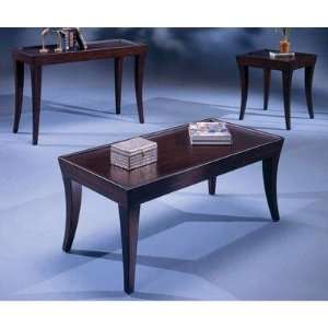  Versaille 3 Piece Table Set in Merlot: Furniture & Decor