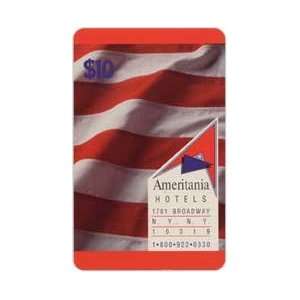   Card $10. Ameritania Hotels (New York) Flag & Logo Design Verticle