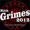RICK GRIMES 2012 ~ T SHIRT funny dead zombie sheriff walking ALL SIZES 