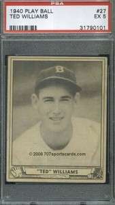 1940 Play Ball 27 Ted Williams PSA 5 (0101)  