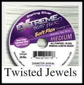 Soft Flex Extreme Sterling Silver Plated .019 Med 30Ft  