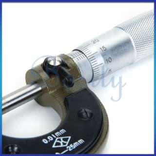 25mm DIGITAL READOUT MICROMETER 0.01mm OUTSIDE MEASUR  