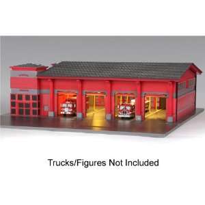  4 Bay Fire Station 1/64: Toys & Games