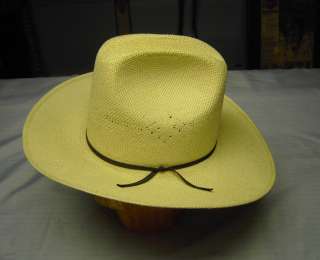Resistol Cowboy Shantung Fibre Straw Hat Size 7  