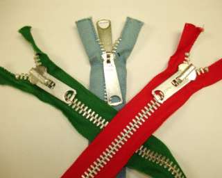   Metal Closed End Separating ZIPPERS 1 1/4wd Choose Color! HEAVY DUTY