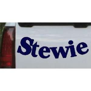  Stewie Names Car Window Wall Laptop Decal Sticker    Navy 
