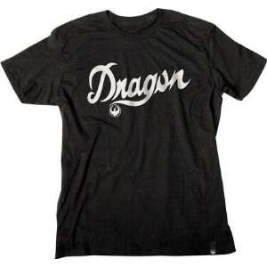 Dragon Alliance Slim Fit Script T Shirt , Color Black, Size Lg 723 