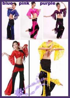 GD】 belly dance lace top or skirt pants or costume  