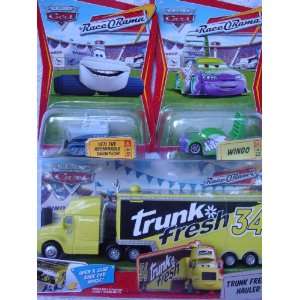   Pixar Set Trunk Fresh Hauler With Wingo & Yeti 1/55 