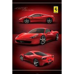    Car Posters Ferrari   458 Italia   35.7x23.8