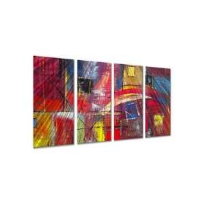   Blocks by Ruth Palmer, Abstract Wall Art   23.5 x 48