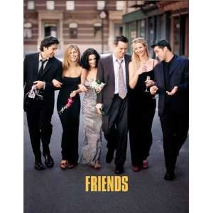 Friends Poster TV B 27x40 Jennifer Aniston Courteney Cox Lisa Kudrow 