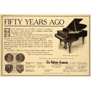  1908 Ad Baldwin Artists Grand Upright Pianos Style F 