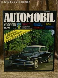 Automobil & Motorrad Chronik 12/78 Hispano Stoewer  