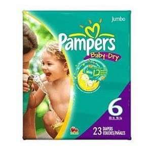  Pampers Baby Dry Diapers Size 6 4X23 Baby