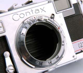 EX+* Zeiss Ikon Contax II Rangefinder + Sonnar 50mm f/1.5 red T 50/F1 