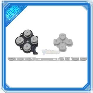 White ABXY D Pad Key Button Set for Sony PSP 1000 Fat  