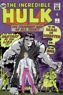 Jack Kirby Incredible Hulk #1 Rare Production Art Cover  