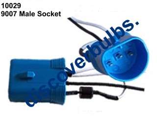 10029 9007 Male Headlight Bulb Socket Connector Plastic Automotive Car 