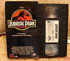 Jurassic Park VHS Video LOWEST UNLIMITED S/H!~Only$4.25