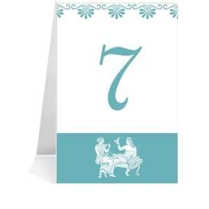   Wedding Table Number Cards   Greek Lovers #1 Thru #32