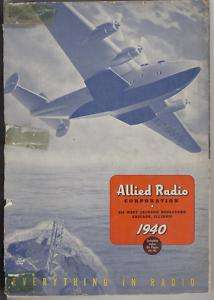 Vintage 1940 ALLIED RADIO/ELECTRONICS Catalog #101  